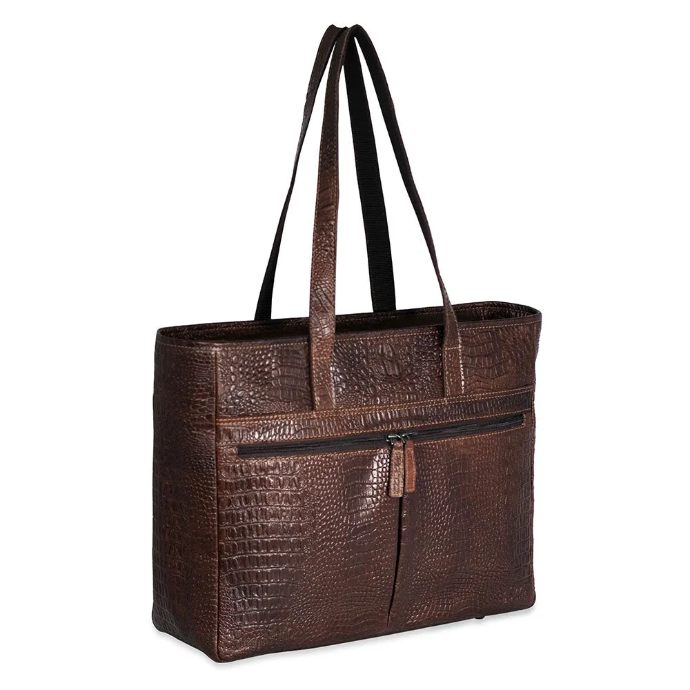 Hornback Croco Uptown Tote Bag #HB916