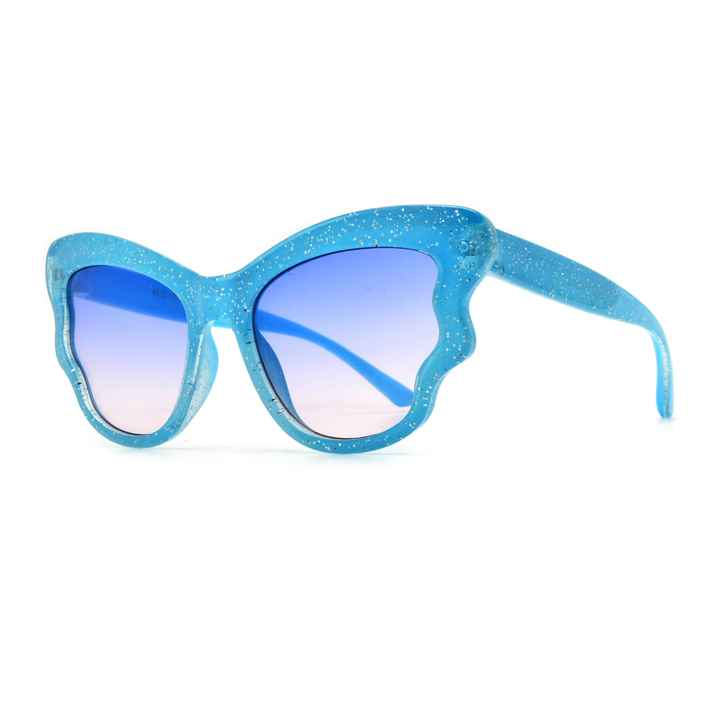 Kids Glitterful Butterfly Wings Sunglasses