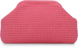 KUANG! Dumpling Clutch Bag for Women Crochet Woven Bags Summer Beach Clutch Crossbody Chain Purses Cloud Handbag