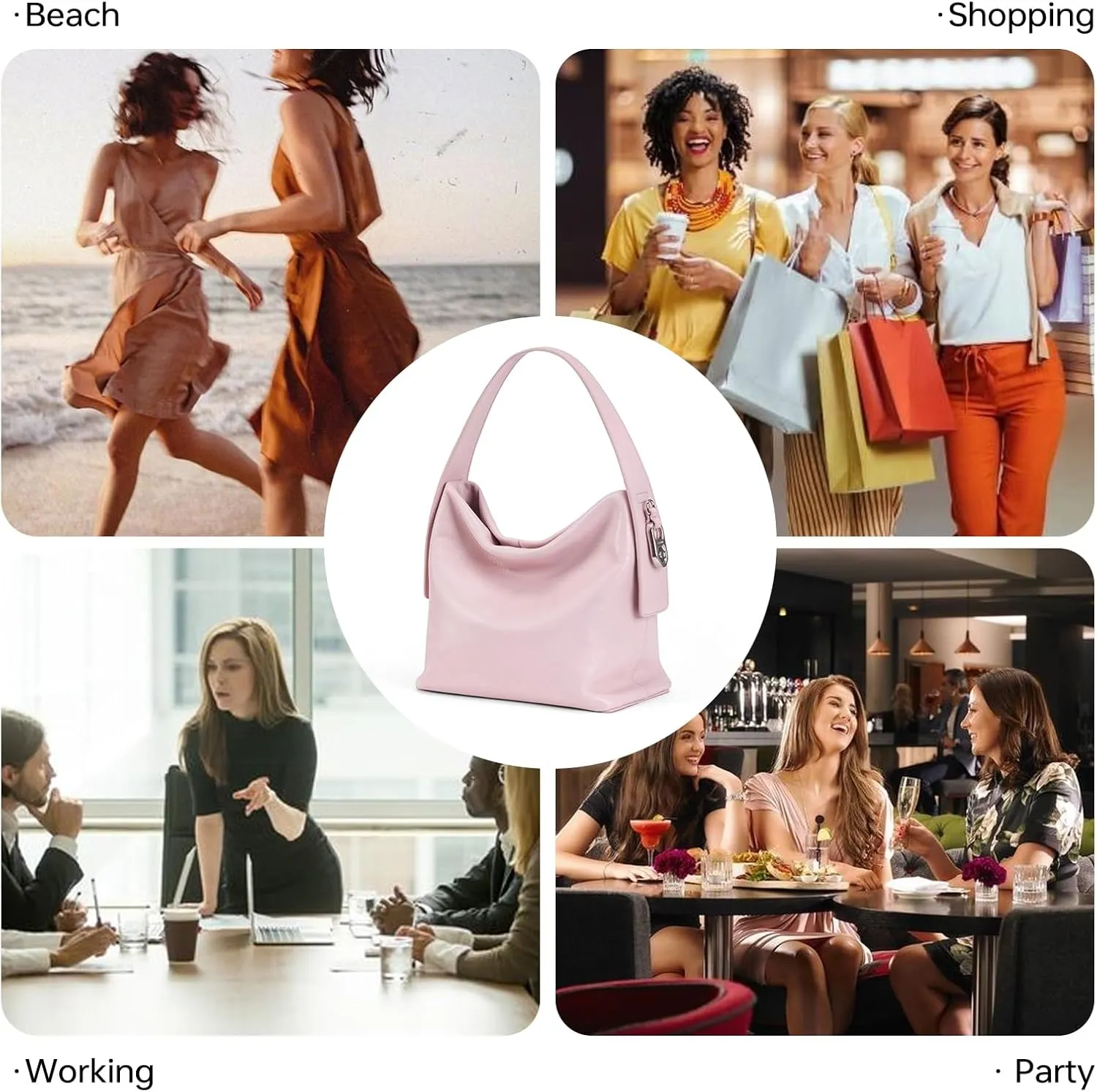 LA FESTIN Small Purse Leather Handbags for Women: Shoulder Crossbody Bag - Handbag with Strap