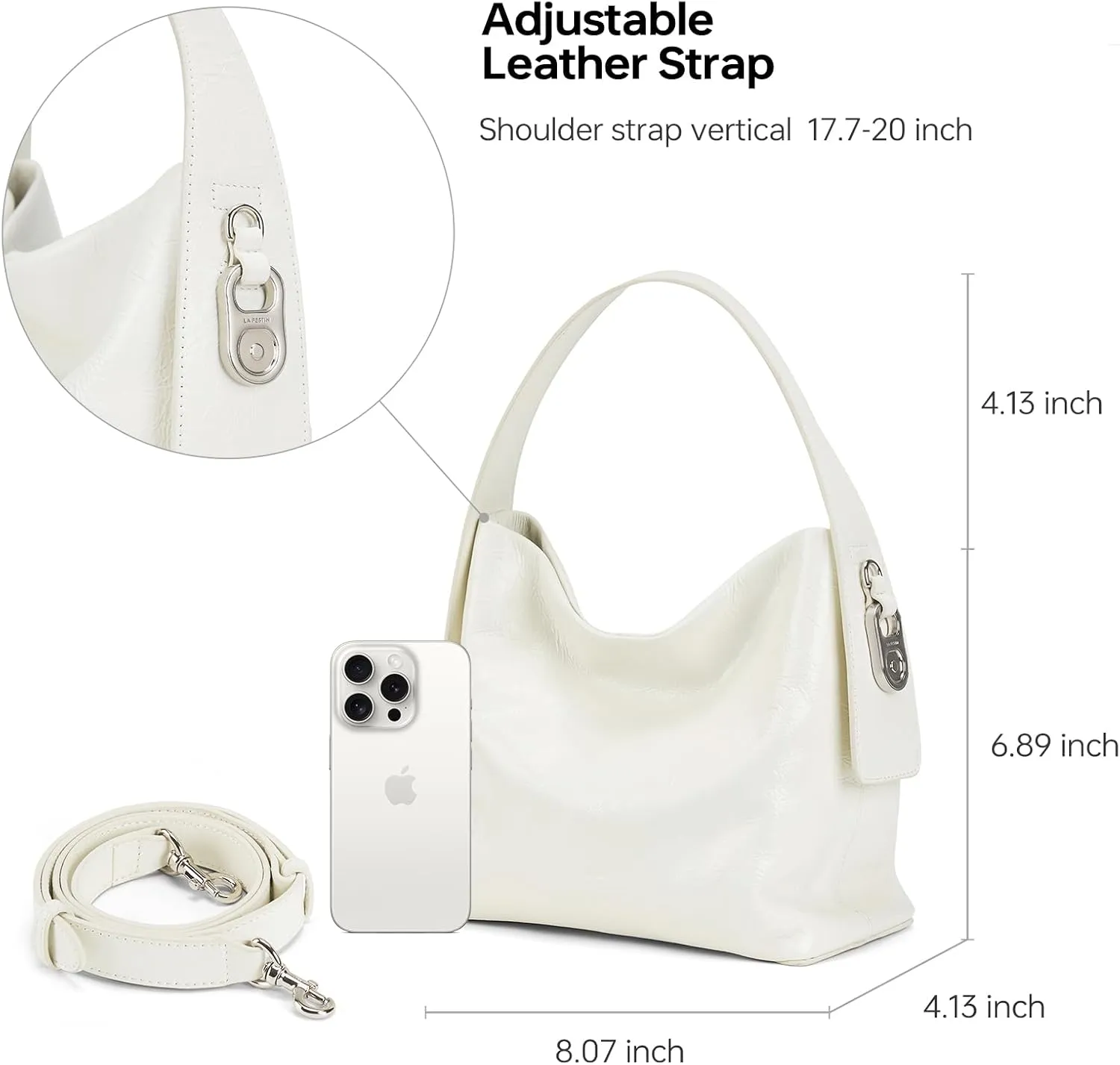LA FESTIN Small Purse Leather Handbags for Women: Shoulder Crossbody Bag - Handbag with Strap