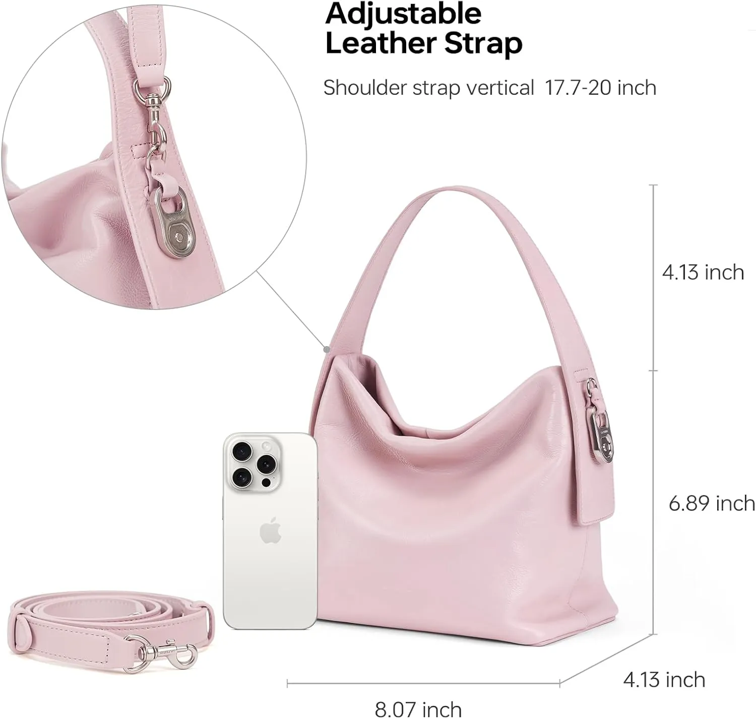 LA FESTIN Small Purse Leather Handbags for Women: Shoulder Crossbody Bag - Handbag with Strap