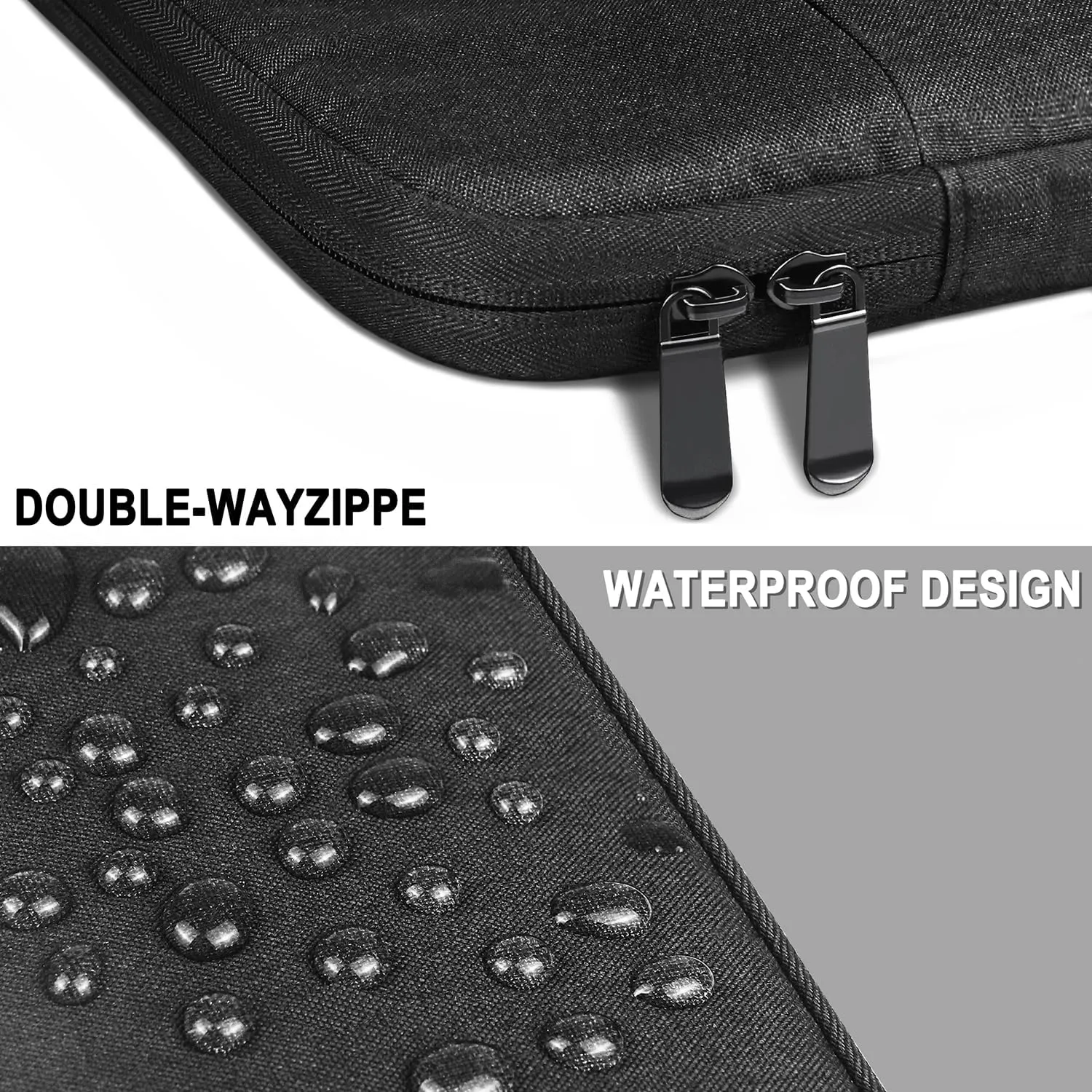 Laptop Sleeve 14 Inch, Water Resistant Traveling Computer Cover with Handle, Shockproof Protective Carrying Laptop Case Compatible for 14 Inch MacBook Air/Pro, HP, Dell, Asus, Lenovo, Black