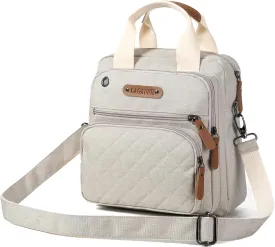 LCY Mini Multi-function Diaper Bag Tote Messenger Backpack-Grey
