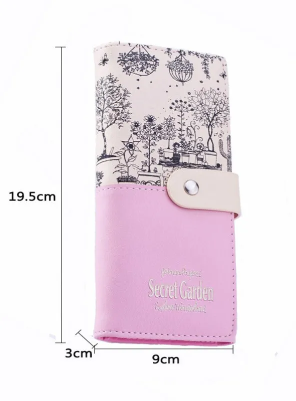 Leather Wallet Women Wallets Ladies Card Purse Clutch