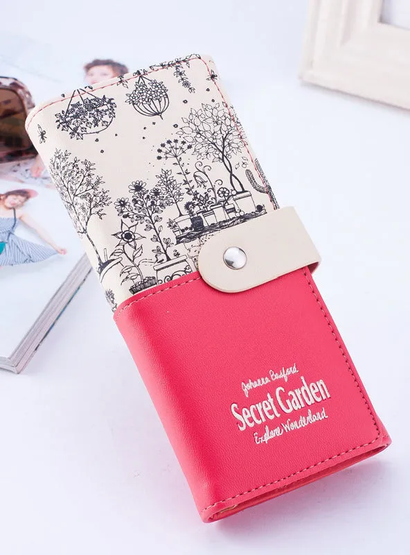 Leather Wallet Women Wallets Ladies Card Purse Clutch