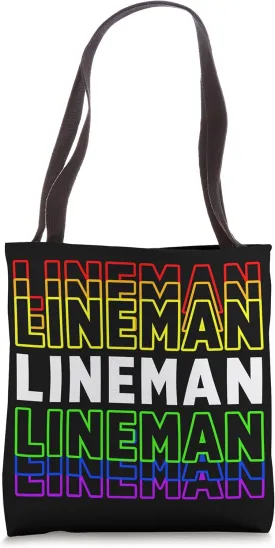 Lineman Electrician Electric Craftsman Engineer High Voltage Tote Bag