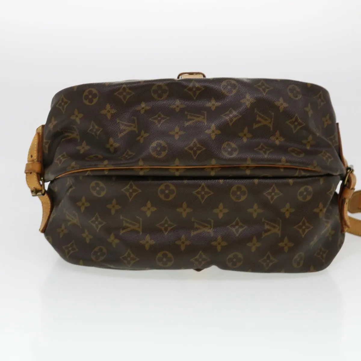 LOUIS VUITTON Monogram Saumur 35 Shoulder Bag M42254 LV Auth 40585