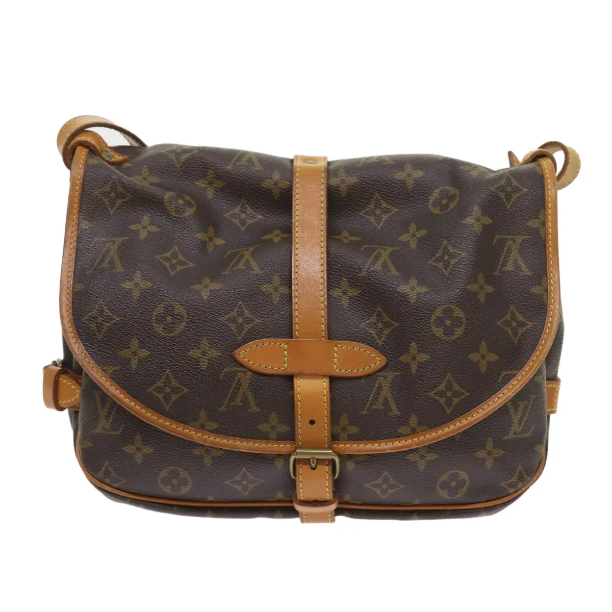 Louis Vuitton Saumur  Canvas Shoulder Bag ()