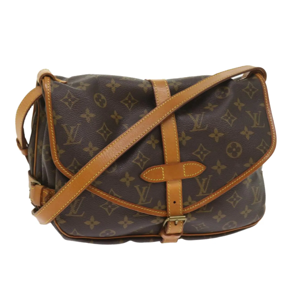 Louis Vuitton Saumur  Canvas Shoulder Bag ()