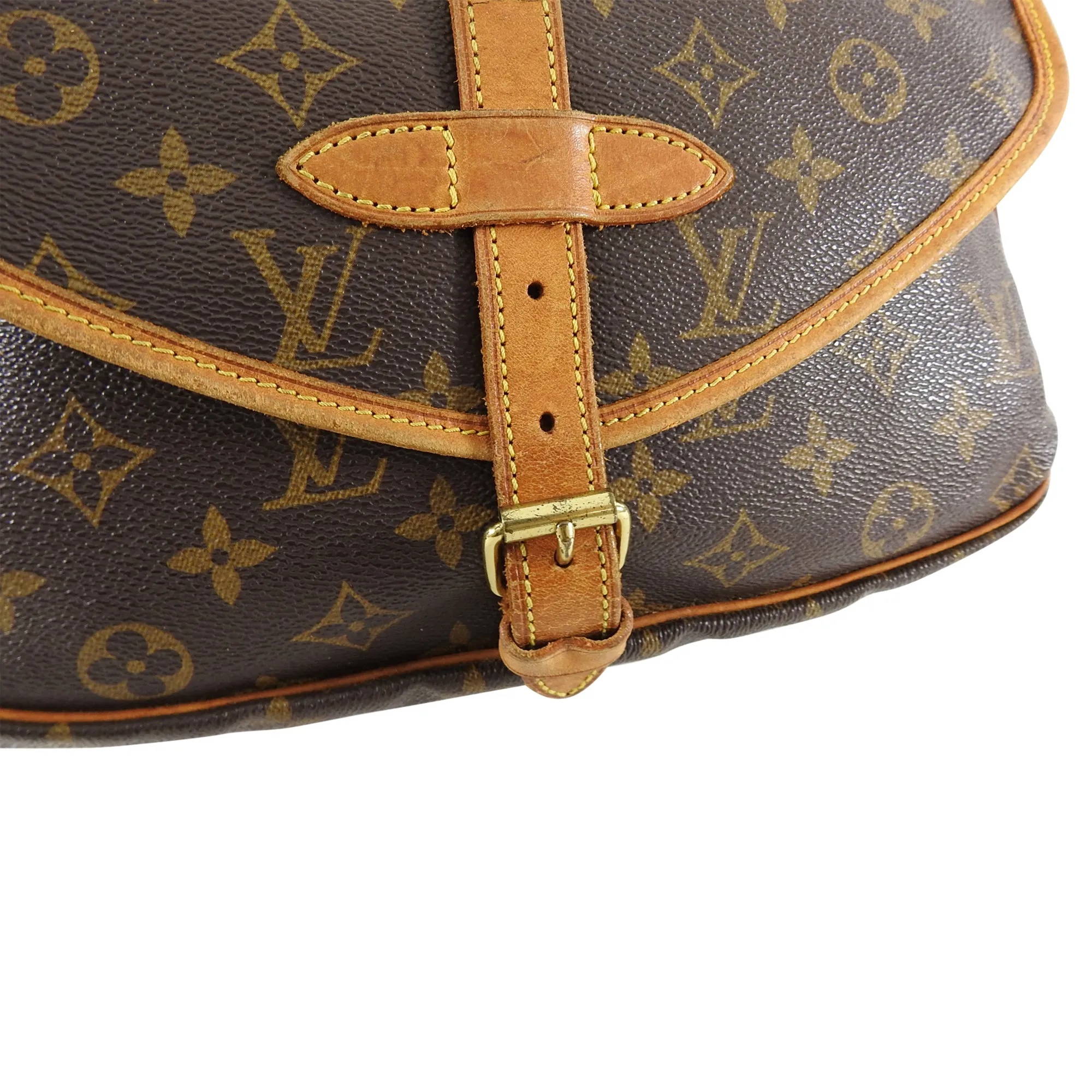 Louis Vuitton Vintage 1997 Monogram Saumur 30 Crossbody Bag