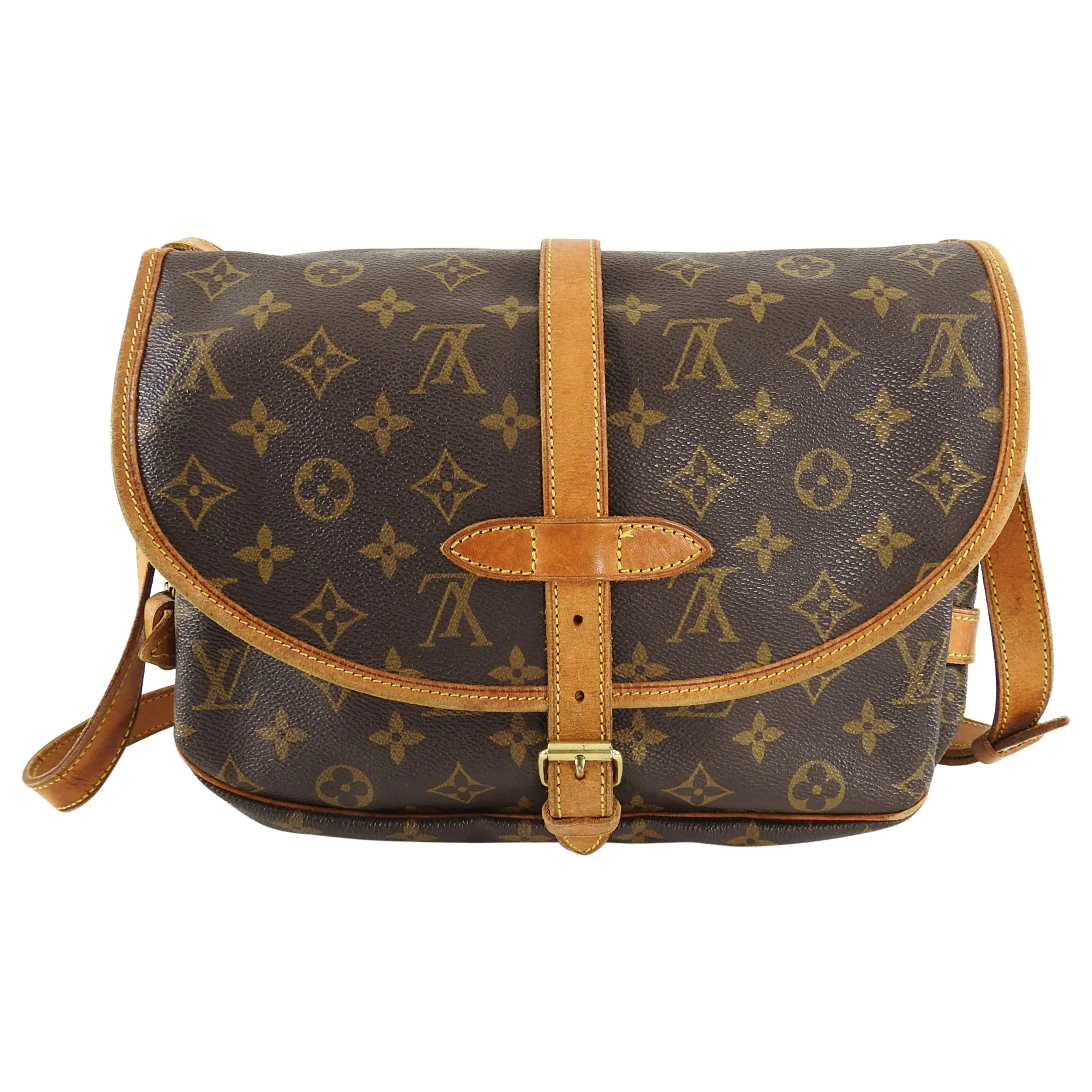 Louis Vuitton Vintage 1997 Monogram Saumur 30 Crossbody Bag