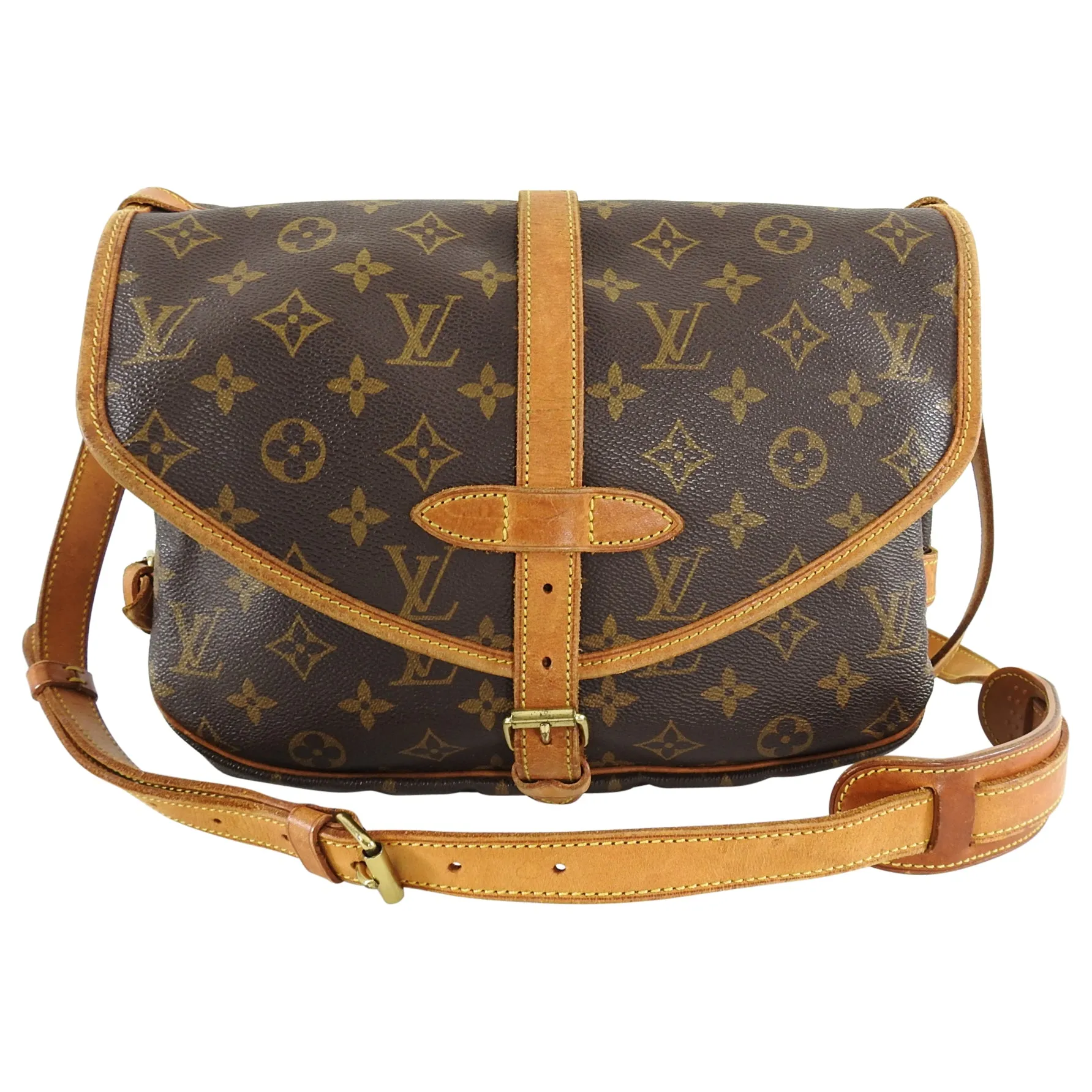 Louis Vuitton Vintage 1997 Monogram Saumur 30 Crossbody Bag