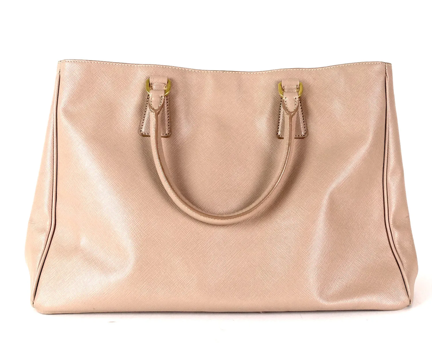 Lux Medium Saffiano Leather Tote Bag