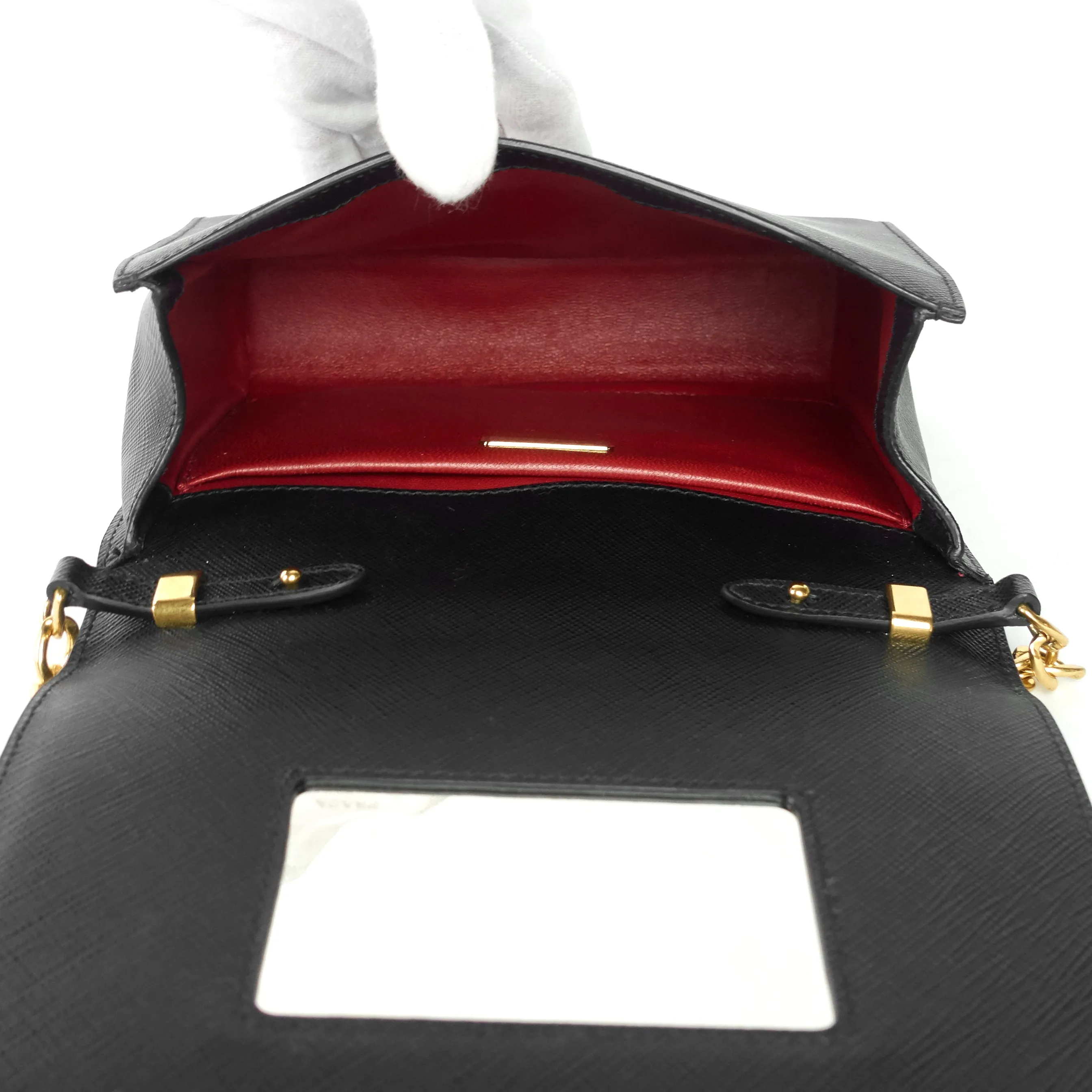 Lux Saffiano Leather Crossbody Bag