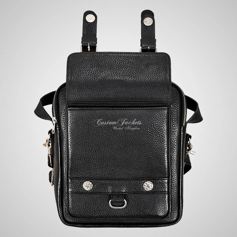 Mens Leather Reporter Bag Small Crossbody Messenger Bag