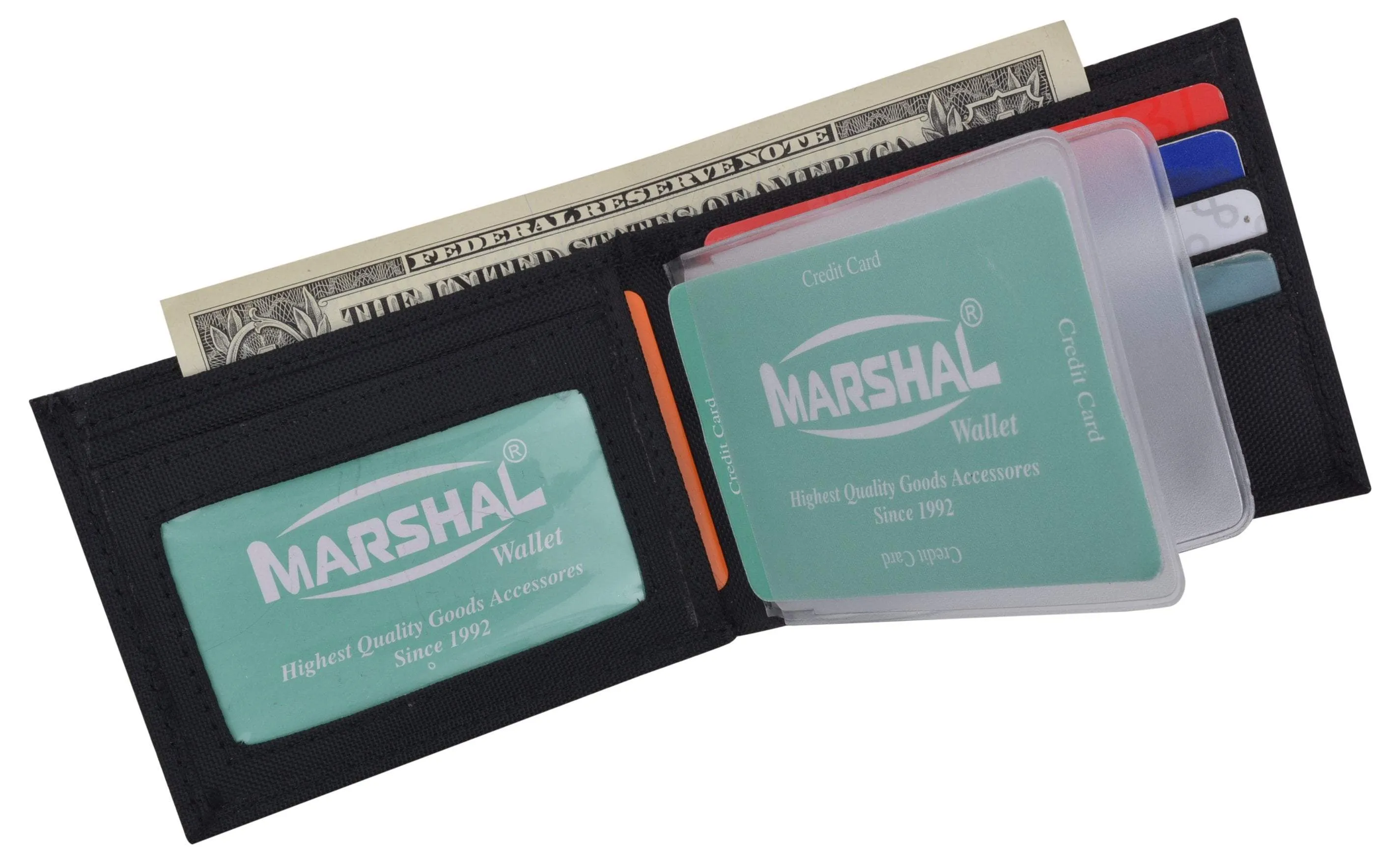 New Nylon Slim Compact Boys ID Card Bifold Wallet