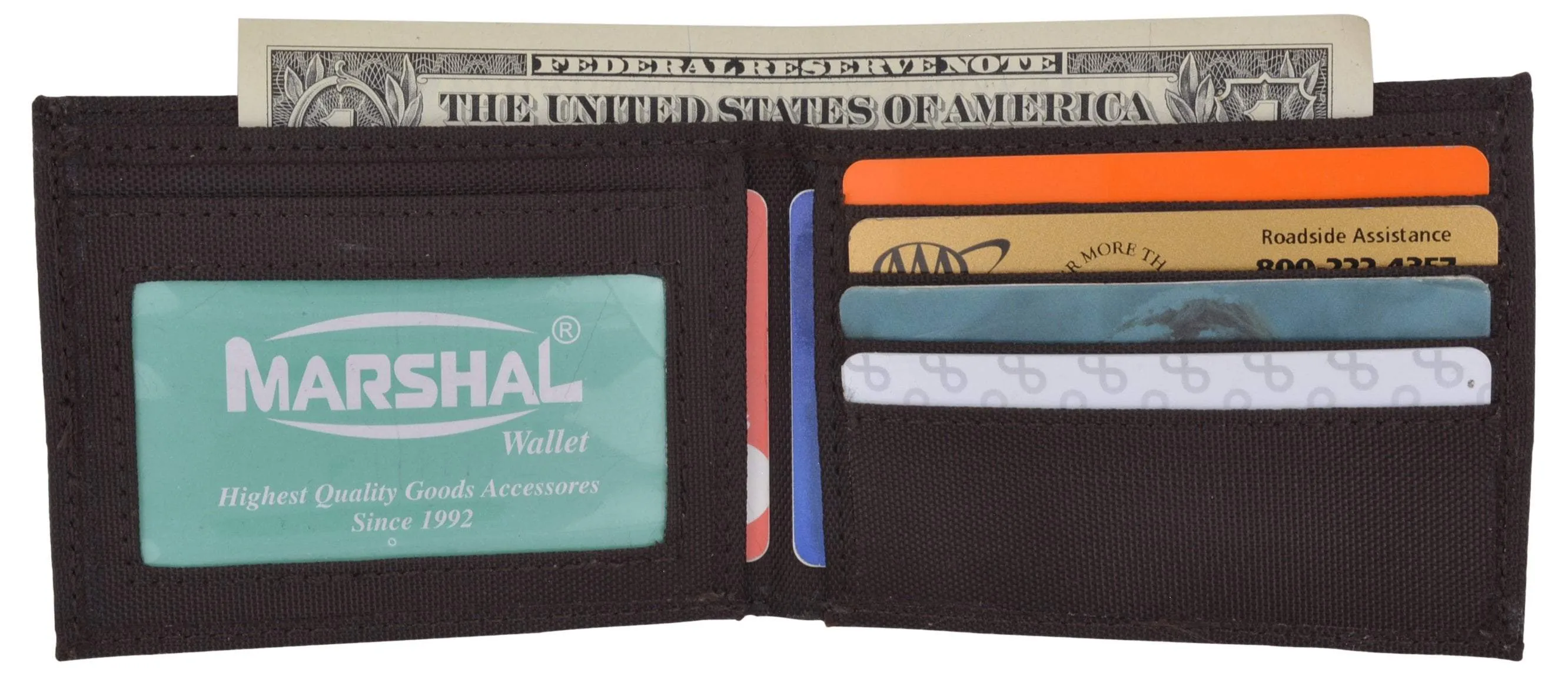 New Nylon Slim Compact Boys ID Card Bifold Wallet