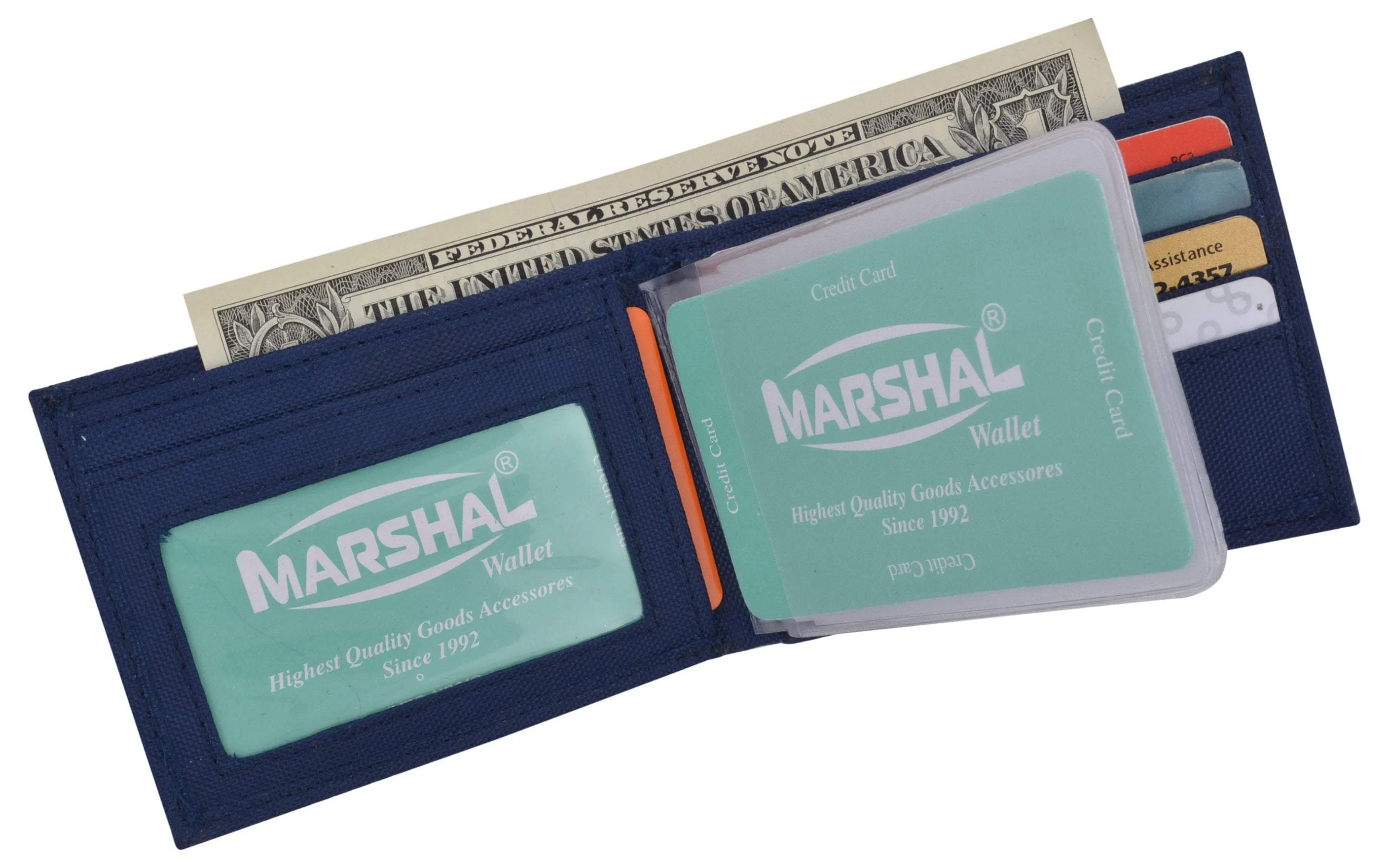 New Nylon Slim Compact Boys ID Card Bifold Wallet