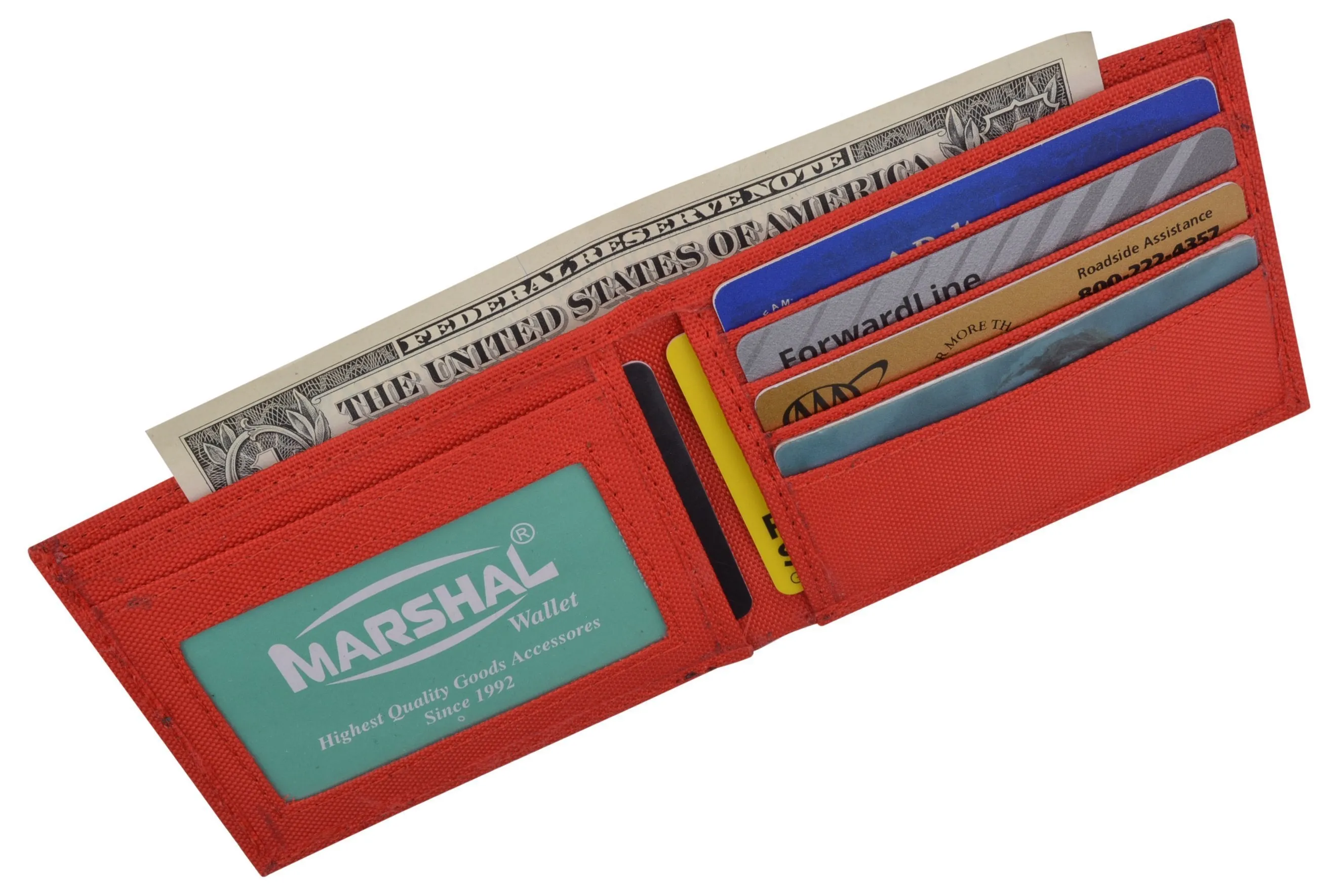 New Nylon Slim Compact Boys ID Card Bifold Wallet