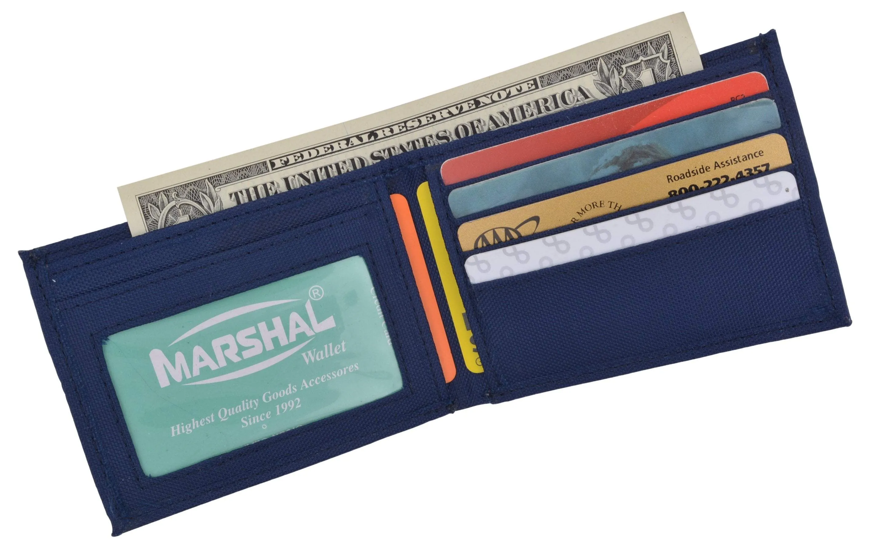 New Nylon Slim Compact Boys ID Card Bifold Wallet