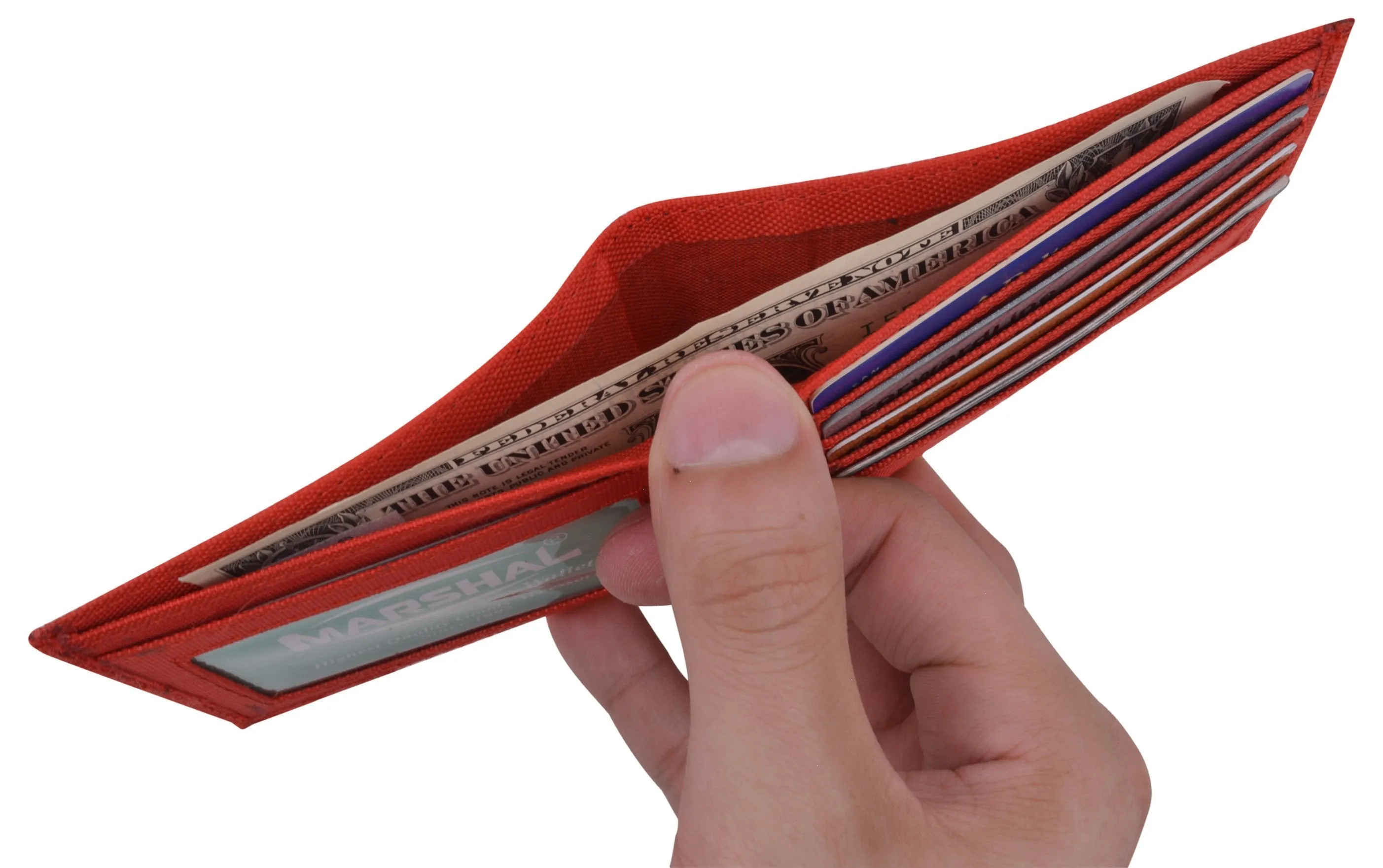 New Nylon Slim Compact Boys ID Card Bifold Wallet