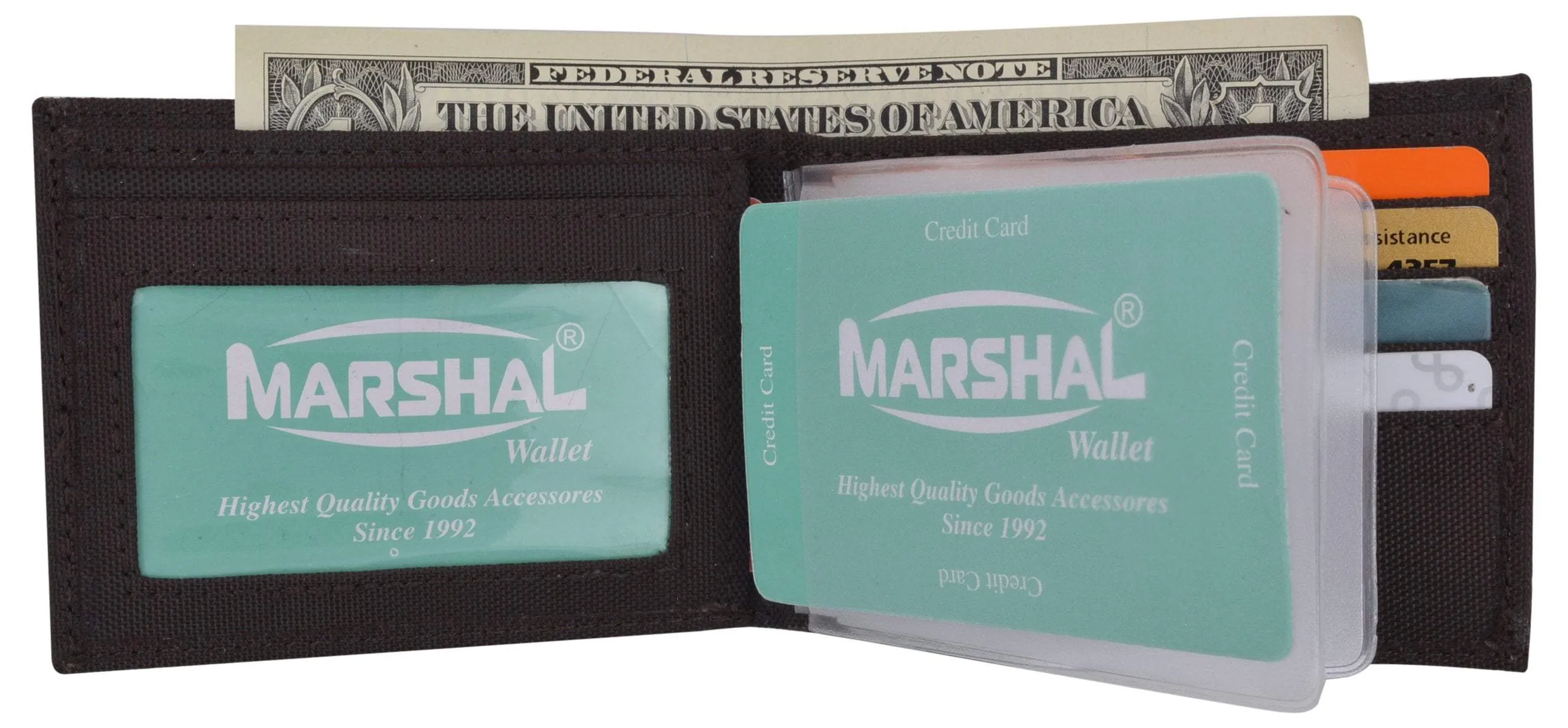 New Nylon Slim Compact Boys ID Card Bifold Wallet
