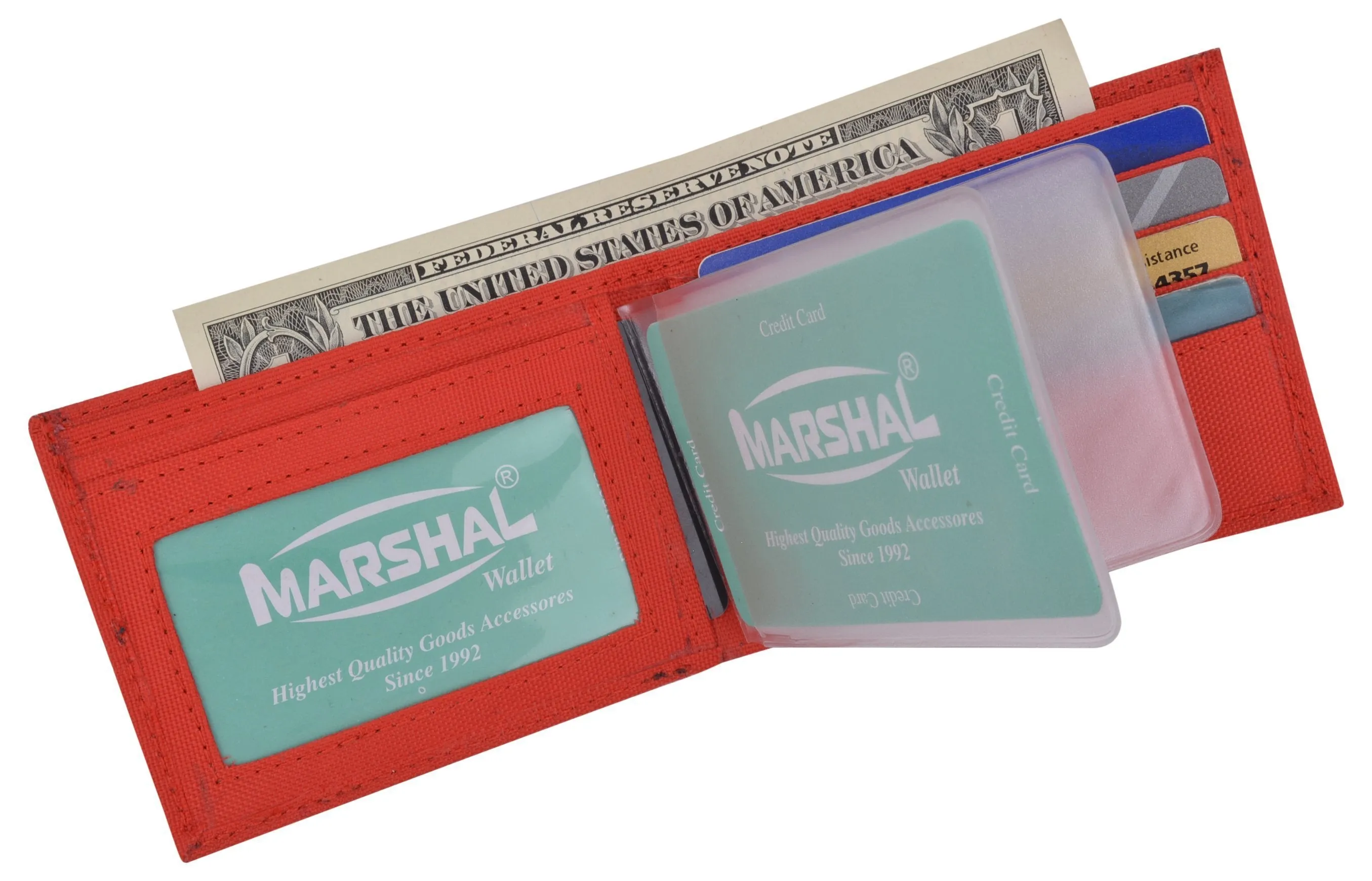New Nylon Slim Compact Boys ID Card Bifold Wallet