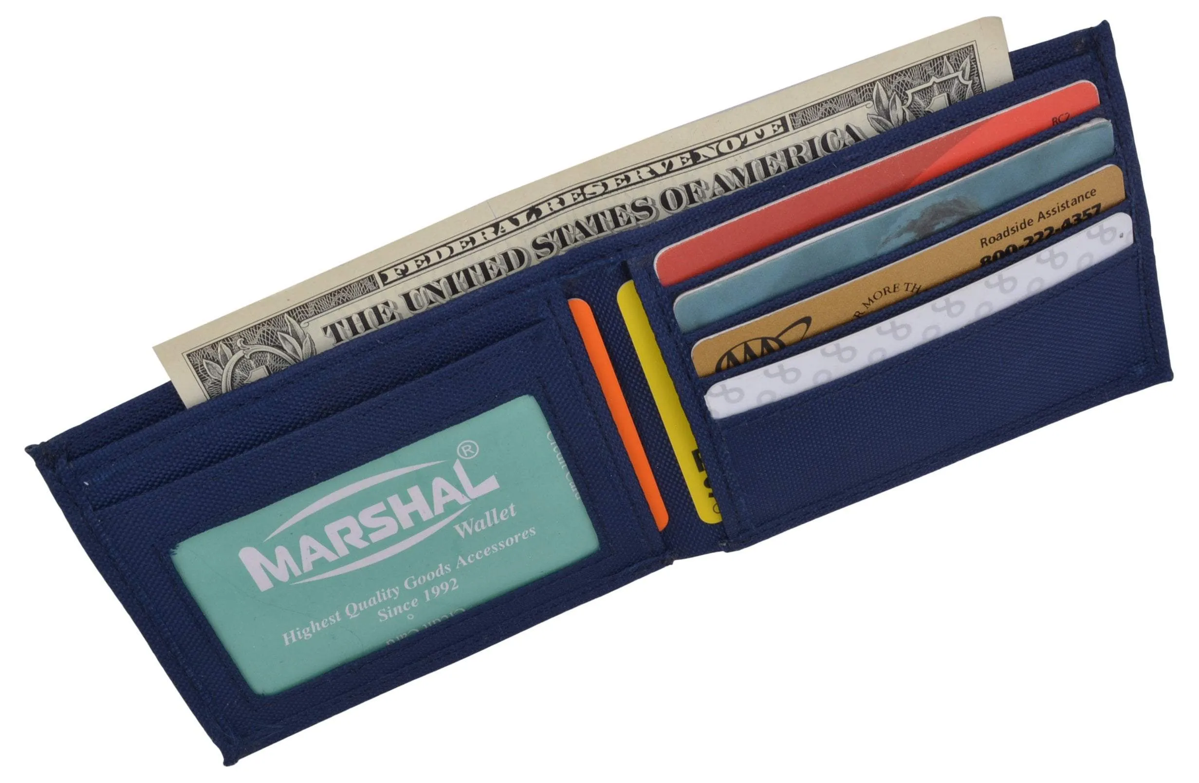New Nylon Slim Compact Boys ID Card Bifold Wallet