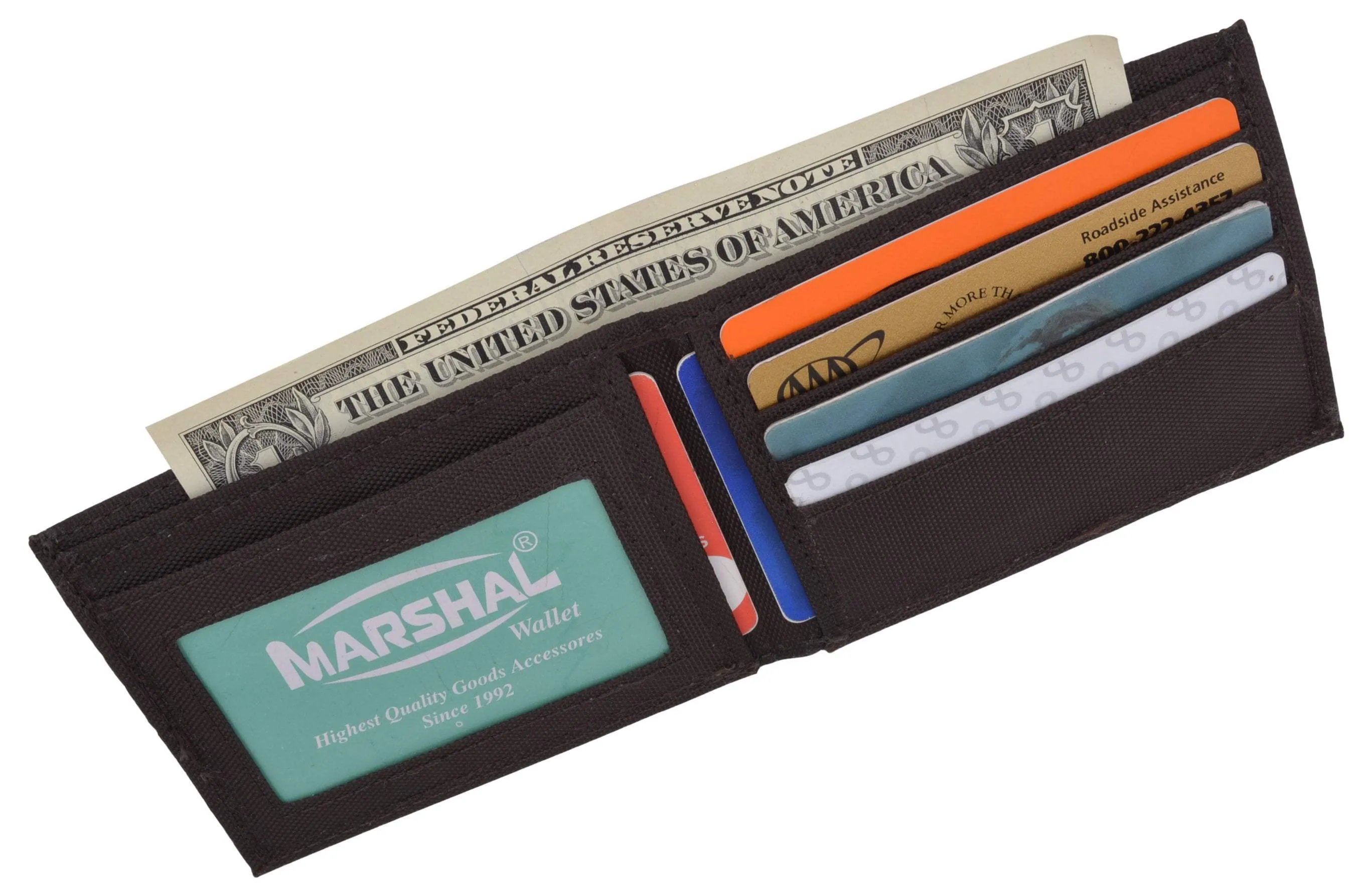 New Nylon Slim Compact Boys ID Card Bifold Wallet