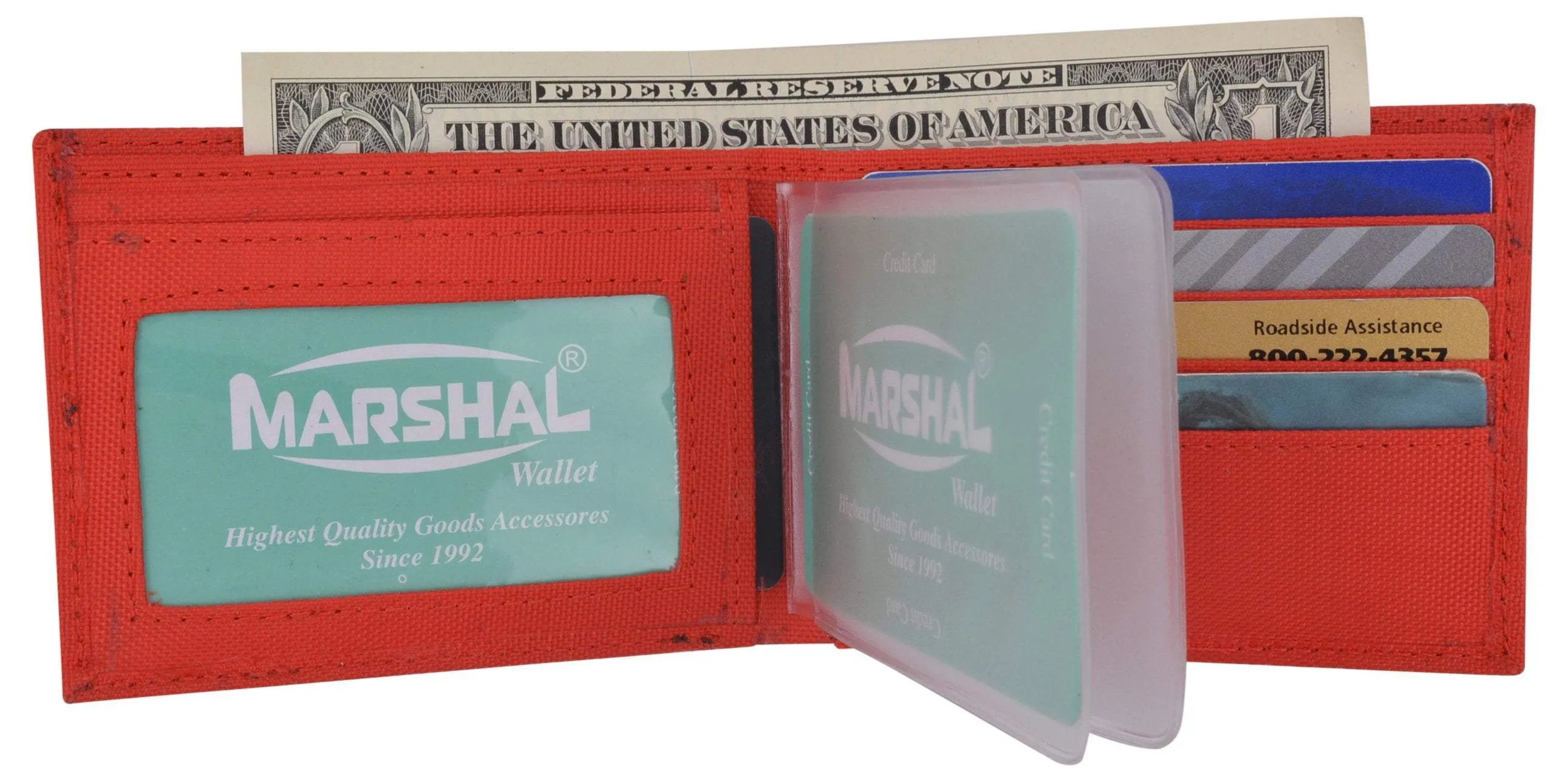 New Nylon Slim Compact Boys ID Card Bifold Wallet