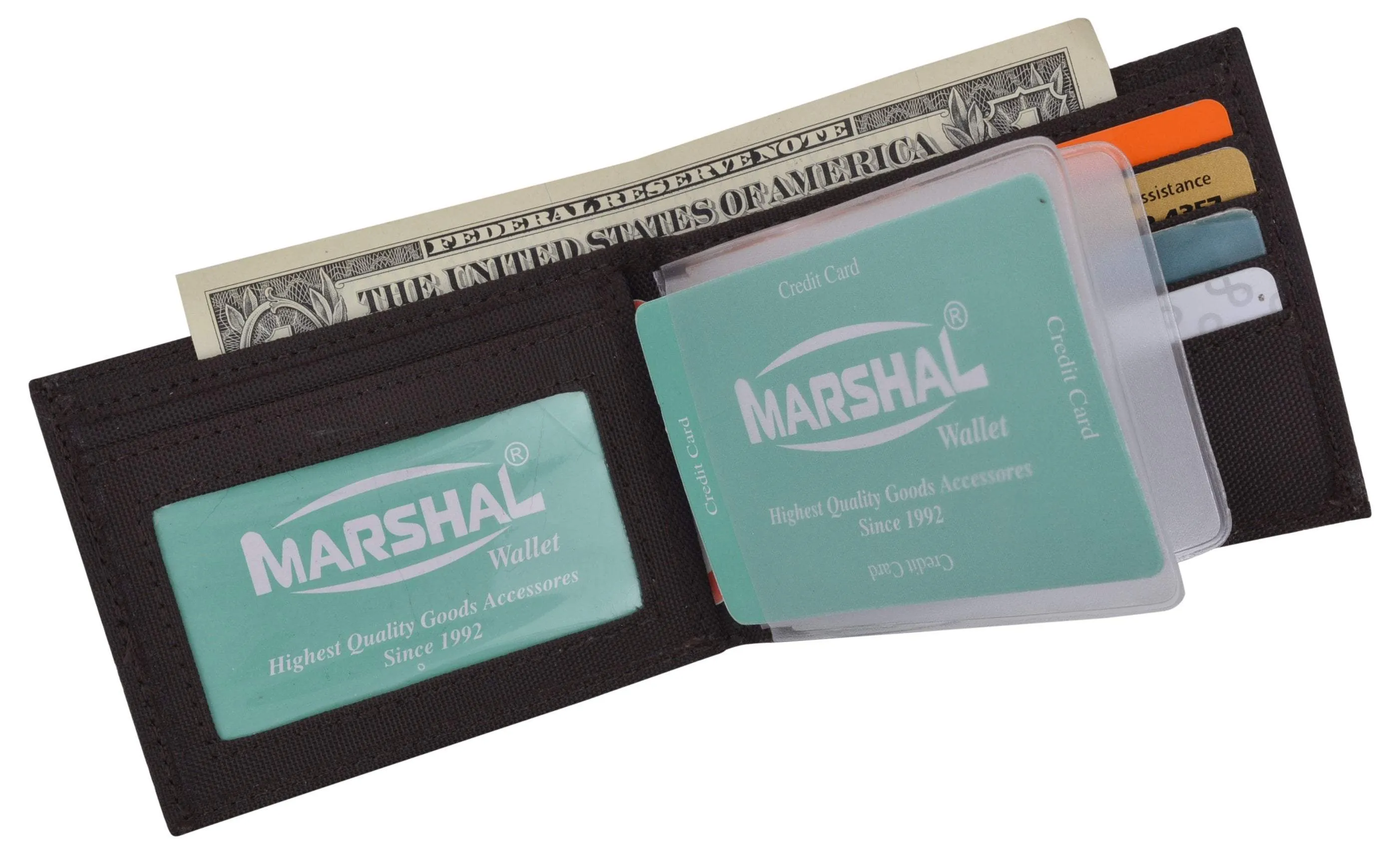 New Nylon Slim Compact Boys ID Card Bifold Wallet