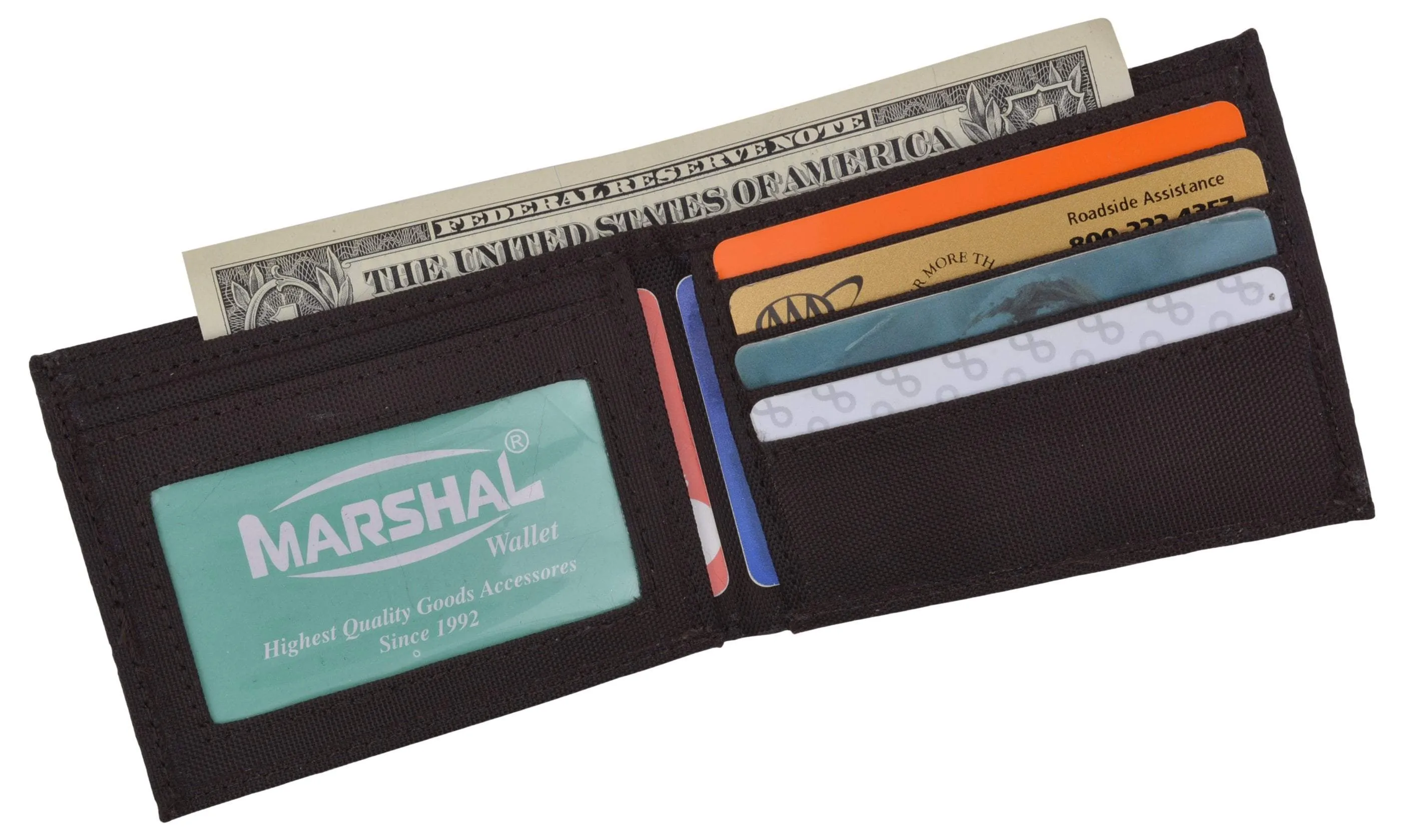 New Nylon Slim Compact Boys ID Card Bifold Wallet