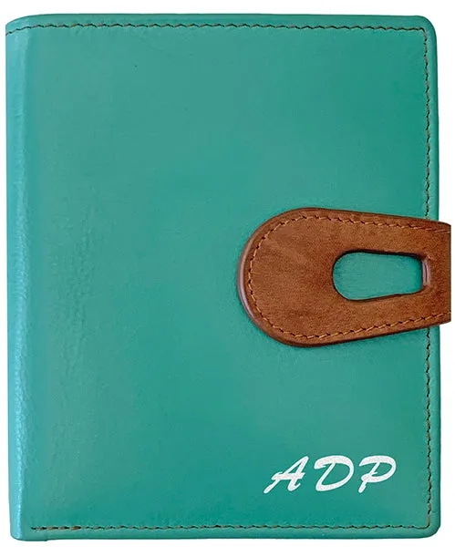 Personalized Genuine Leather Womens Small Wallet