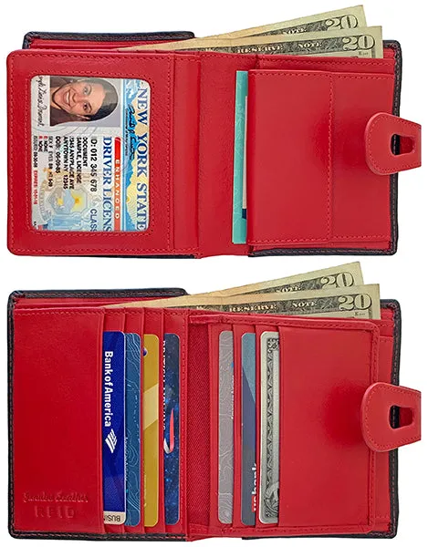 Personalized Genuine Leather Womens Small Wallet