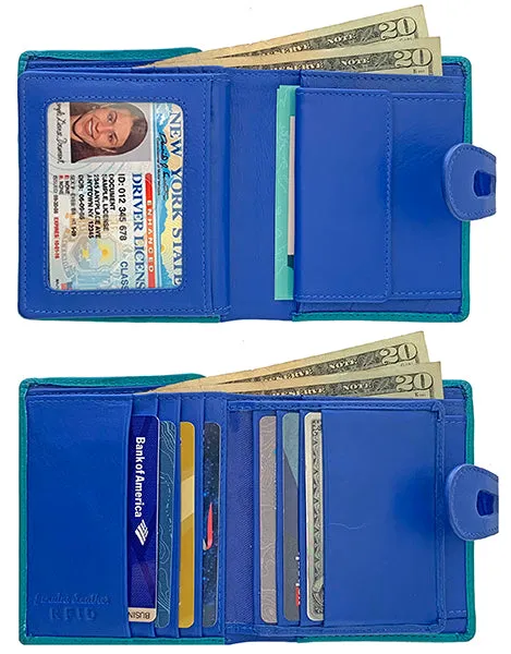 Personalized Genuine Leather Womens Small Wallet