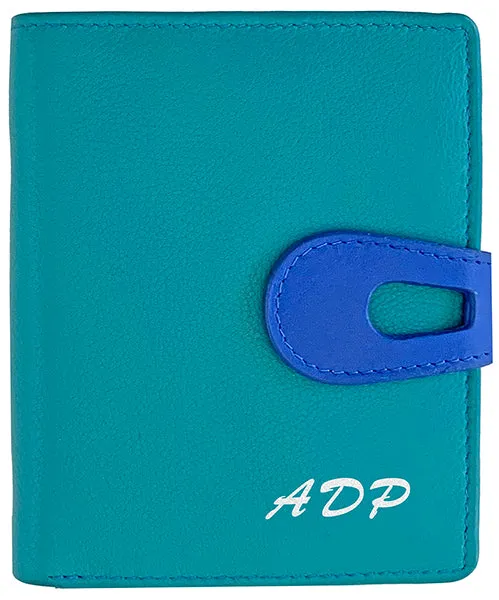 Personalized Genuine Leather Womens Small Wallet