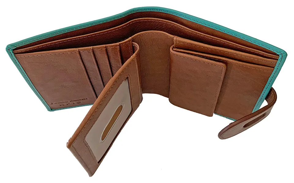 Personalized Genuine Leather Womens Small Wallet