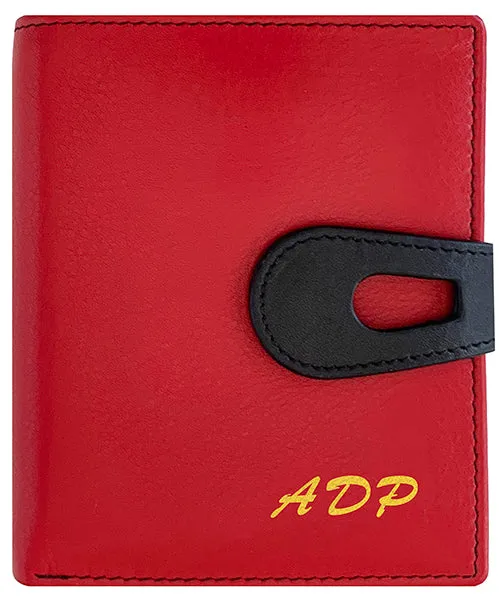 Personalized Genuine Leather Womens Small Wallet