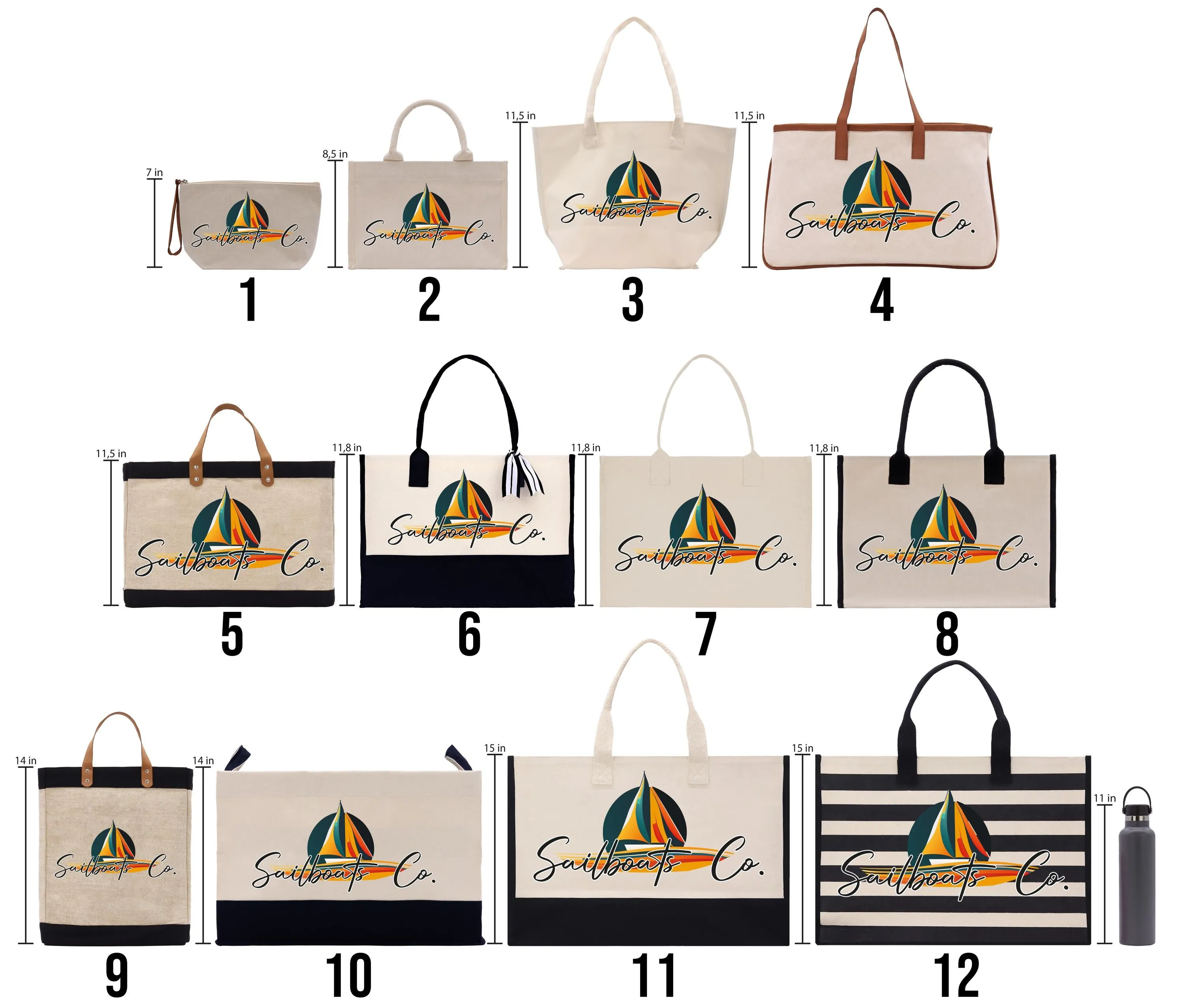 Personalized Name Real Estate Stuff Tote Bag Business Custom Real Estate Agent Gift Bulk Business Logo Realtor Swag Bag (RET1021)