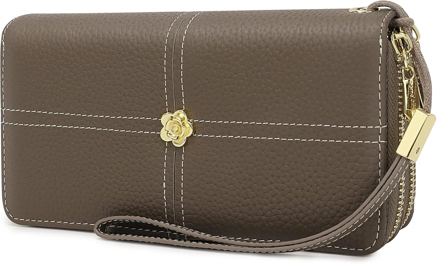 Pomelo Best Womens Wallet RFID Blocking Clutch Wallets Genuine Leather Wallet Large Capacity Purse for Women