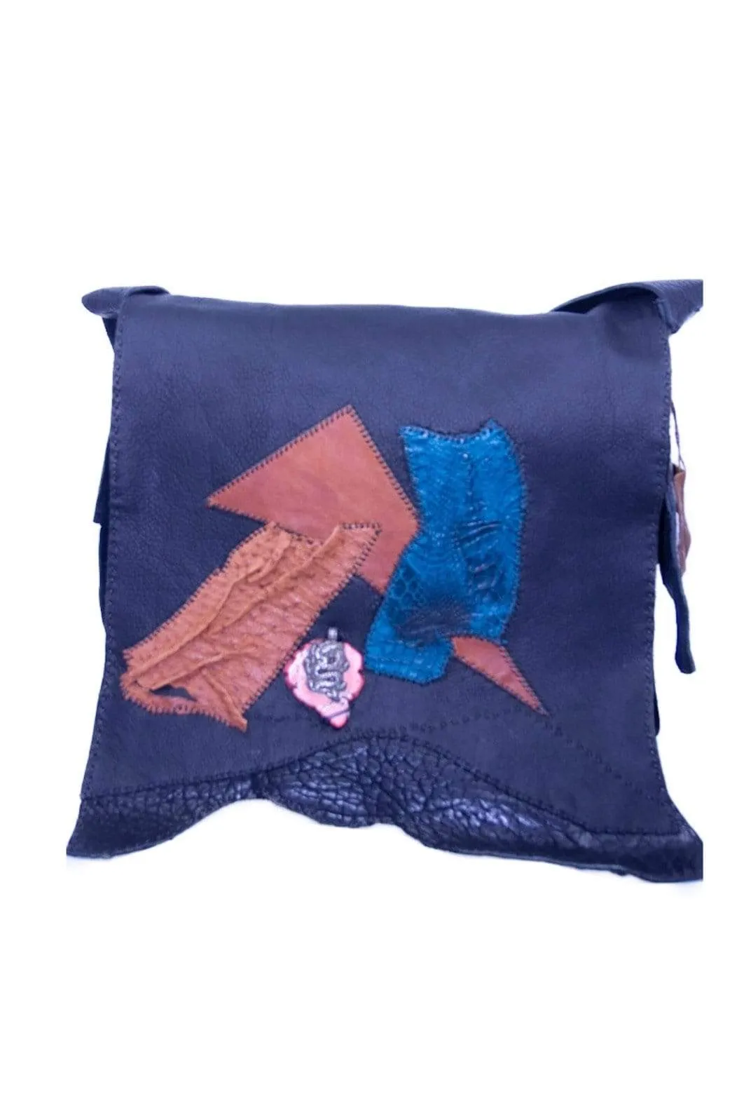 Quentin Black Cross Body Messenger Bag