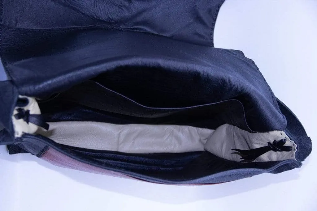 Quentin Black Cross Body Messenger Bag