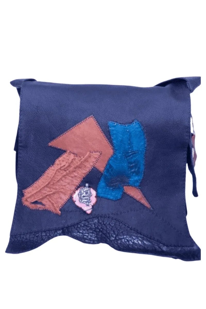 Quentin Black Cross Body Messenger Bag