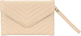 Quilted Women Envelope Clutch Bag Pouch Purse Medium Foldover Evening Handbag