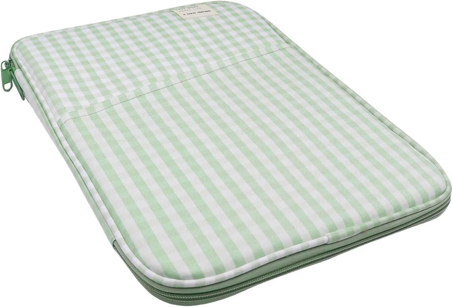 RARITYUS 13-14 Inch Fashion Plaid Laptop Sleeve Bag iPad Protective Case Kawaii Tablet Cover Notebook Storage Bag for Women Girls