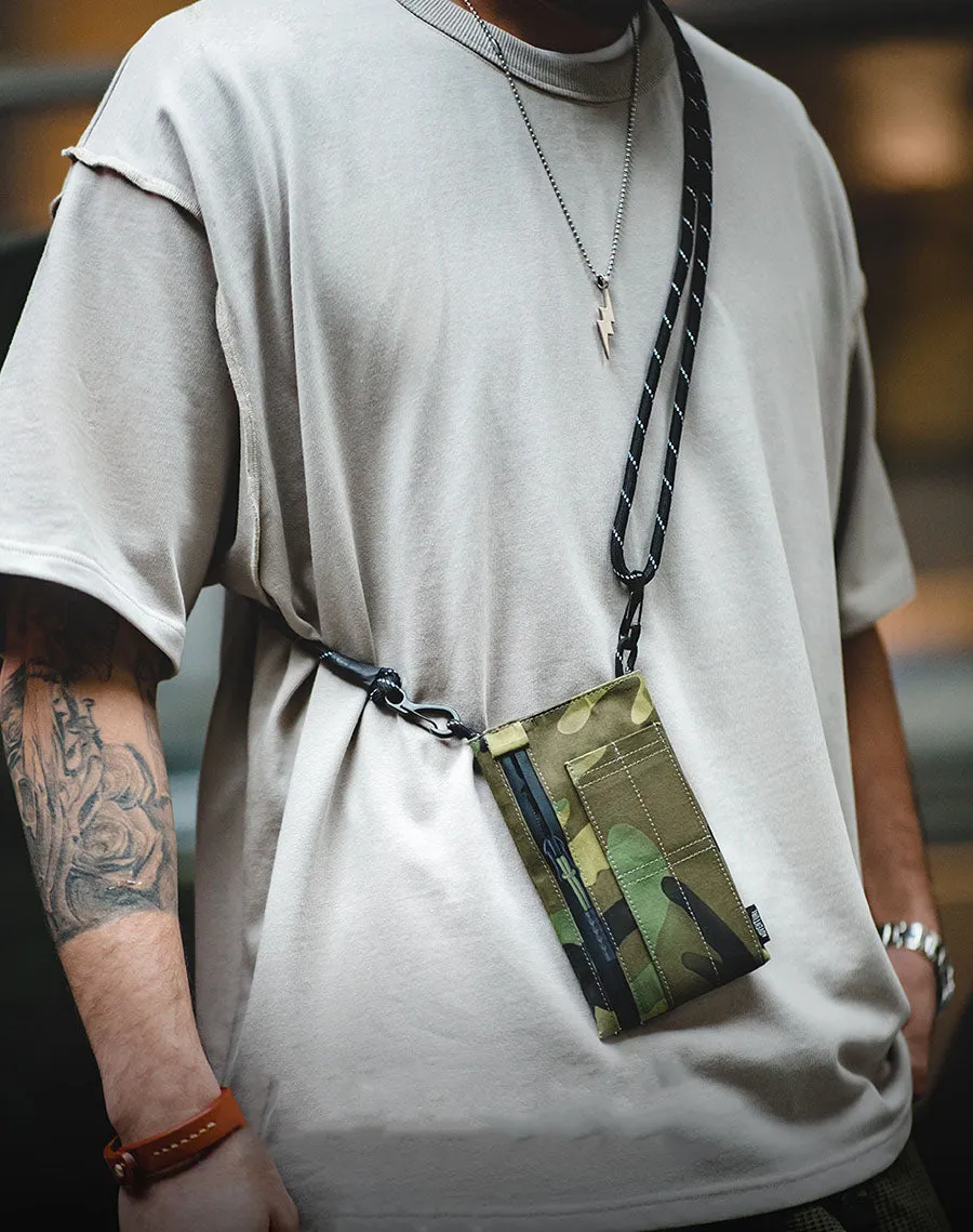 Retro camouflage vertical shoulder hand pocket Men's Bag