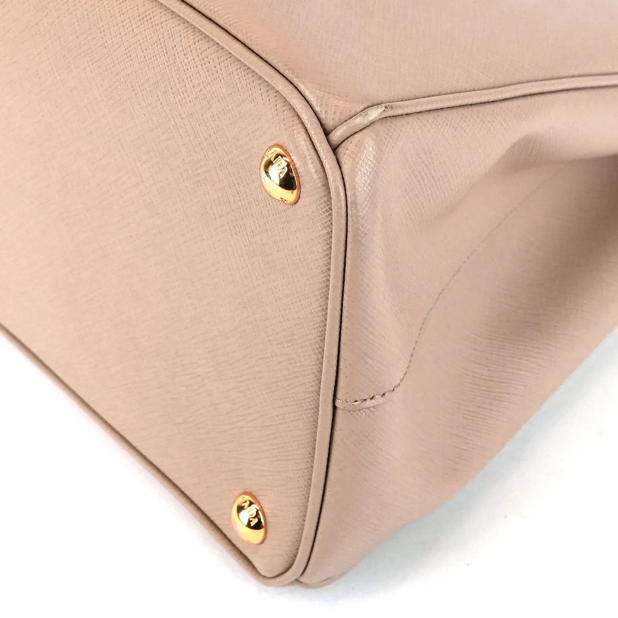 Saffiano Lux Double Zip Tote Bag