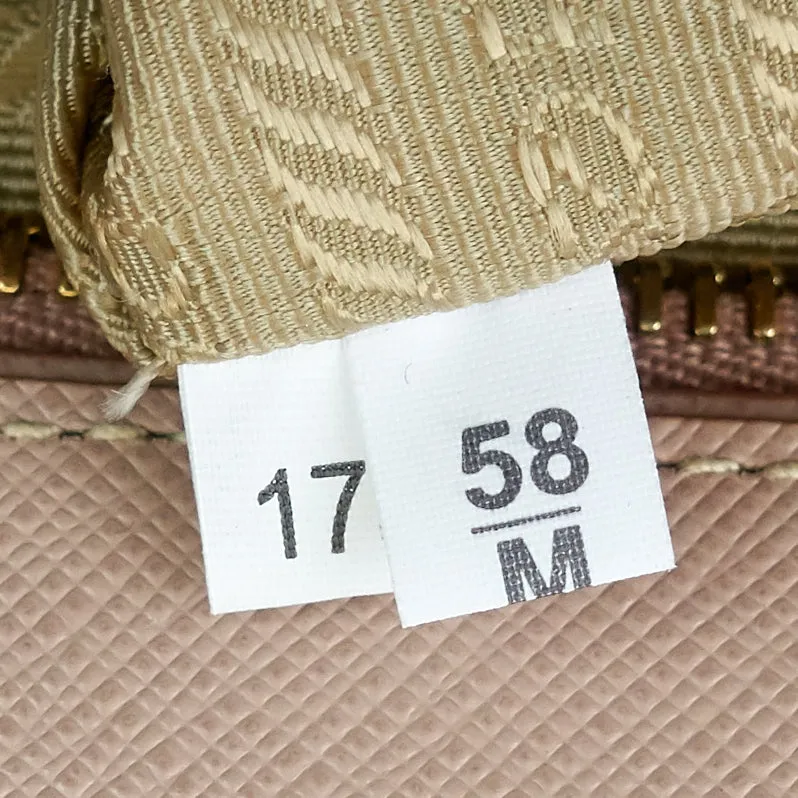 Saffiano Lux Double Zip Tote Bag
