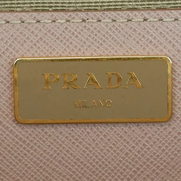 Saffiano Lux Double Zip Tote Bag